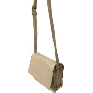 Vintage Jacquline Ferrar Cream Crossbody purse.